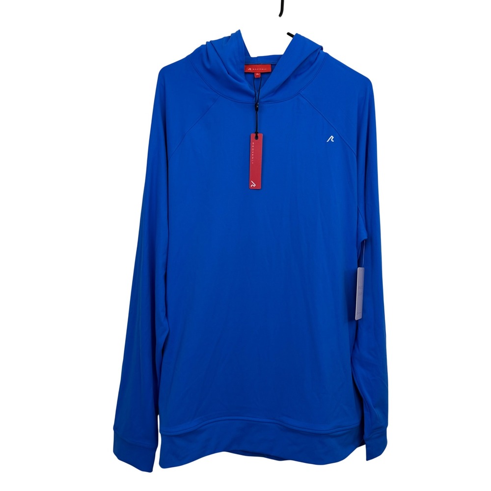 REDVANLY Larkin Hoodie Mens XL Marine Blue Activewear Stretch Performance R2129A
